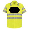 Men's High Visibility Safety Short Sleeve Work Shirt Thumbnail