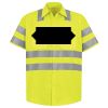 Men's High Visibility Safety Short Sleeve Work Shirt Thumbnail