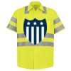 Men's High Visibility Safety Short Sleeve Work Shirt Thumbnail