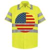 Men's High Visibility Safety Short Sleeve Work Shirt Thumbnail