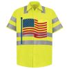Men's High Visibility Safety Short Sleeve Work Shirt Thumbnail