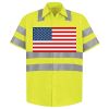 Men's High Visibility Safety Short Sleeve Work Shirt Thumbnail