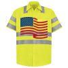 Men's High Visibility Safety Short Sleeve Work Shirt Thumbnail