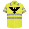 Men's High Visibility Safety Short Sleeve Work Shirt Thumbnail