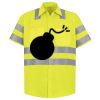 Men's High Visibility Safety Short Sleeve Work Shirt Thumbnail