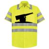 Men's High Visibility Safety Short Sleeve Work Shirt Thumbnail