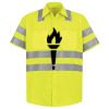 Men's High Visibility Safety Short Sleeve Work Shirt Thumbnail