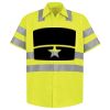 Men's High Visibility Safety Short Sleeve Work Shirt Thumbnail