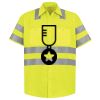 Men's High Visibility Safety Short Sleeve Work Shirt Thumbnail