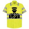 Men's High Visibility Safety Short Sleeve Work Shirt Thumbnail