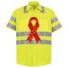 Men's High Visibility Safety Short Sleeve Work Shirt Thumbnail