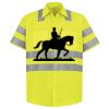 Men's High Visibility Safety Short Sleeve Work Shirt Thumbnail