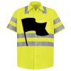 Men's High Visibility Safety Short Sleeve Work Shirt Thumbnail
