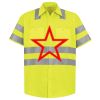 Men's High Visibility Safety Short Sleeve Work Shirt Thumbnail