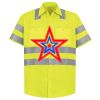 Men's High Visibility Safety Short Sleeve Work Shirt Thumbnail