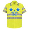 Men's High Visibility Safety Short Sleeve Work Shirt Thumbnail