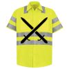 Men's High Visibility Safety Short Sleeve Work Shirt Thumbnail