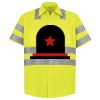 Men's High Visibility Safety Short Sleeve Work Shirt Thumbnail