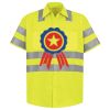 Men's High Visibility Safety Short Sleeve Work Shirt Thumbnail