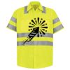 Men's High Visibility Safety Short Sleeve Work Shirt Thumbnail