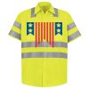 Men's High Visibility Safety Short Sleeve Work Shirt Thumbnail