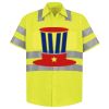 Men's High Visibility Safety Short Sleeve Work Shirt Thumbnail