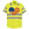 Men's High Visibility Safety Short Sleeve Work Shirt Thumbnail