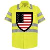 Men's High Visibility Safety Short Sleeve Work Shirt Thumbnail
