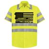 Men's High Visibility Safety Short Sleeve Work Shirt Thumbnail
