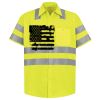 Men's High Visibility Safety Short Sleeve Work Shirt Thumbnail