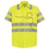 Men's High Visibility Safety Short Sleeve Work Shirt Thumbnail