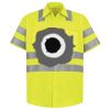 Men's High Visibility Safety Short Sleeve Work Shirt Thumbnail