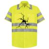Men's High Visibility Safety Short Sleeve Work Shirt Thumbnail