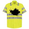 Men's High Visibility Safety Short Sleeve Work Shirt Thumbnail