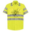 Men's High Visibility Safety Short Sleeve Work Shirt Thumbnail