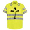 Men's High Visibility Safety Short Sleeve Work Shirt Thumbnail