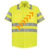 Men's High Visibility Safety Short Sleeve Work Shirt Thumbnail