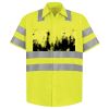 Men's High Visibility Safety Short Sleeve Work Shirt Thumbnail