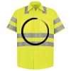 Men's High Visibility Safety Short Sleeve Work Shirt Thumbnail