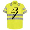 Men's High Visibility Safety Short Sleeve Work Shirt Thumbnail