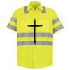 Men's High Visibility Safety Short Sleeve Work Shirt Thumbnail