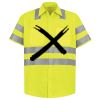 Men's High Visibility Safety Short Sleeve Work Shirt Thumbnail